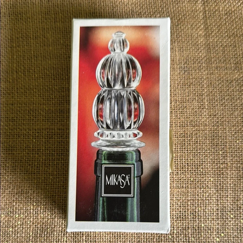 Mikasa Monterey Bottle Stopper Crystal Austria In Original Box